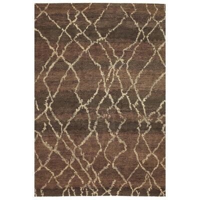Brink & Campman Himali Diamond Hand Knotted Wool Rug, 240x170cm, Brown