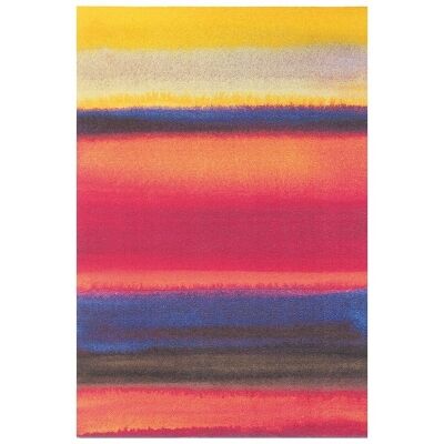 Brink & Campman Kaleidoscope Stripe Wool Rug, 280x200cm, Flame