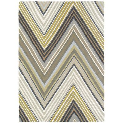 Scion Groove Hand Tufted Designer Wool Rug, 280x200cm, Pebble