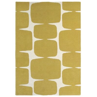 Scion Lohko Hand Tufted Designer Wool Rug, 280x200cm, Honey