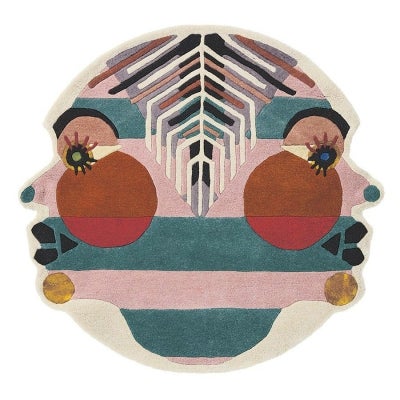 Ted Baker Zodiac Gemini Hand Tufted Designer Round Wool Rug, 100cm