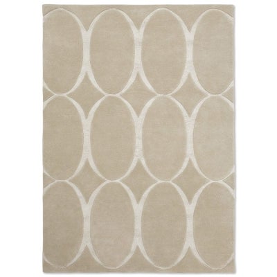 Wedgwood Renaissance Hand Tufted Designer Wool Rug, 180x120cm, Beige