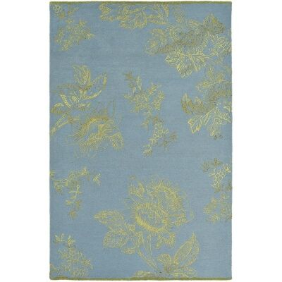 Wedgwood Tonquin Hand Tufted Designer Wool Rug, 280x200cm, Blue