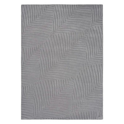 Wedgwood Folia Hand Tufted Designer Wool Rug, 180x120cm, Grey