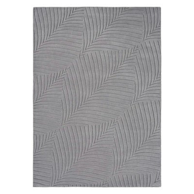 Wedgwood Folia Hand Tufted Designer Wool Rug, 240x170cm, Grey