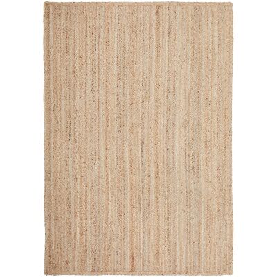 Bondi Hand Braided Jute Rug, 220x150cm, Natural