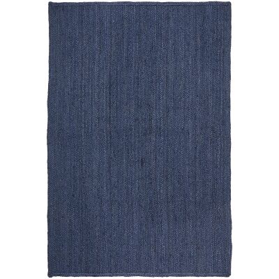 Bondi Hand Braided Jute Rug, 400x300cm, Navy