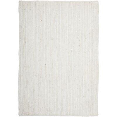 Bondi Hand Braided Jute Rug, 400x300cm, White