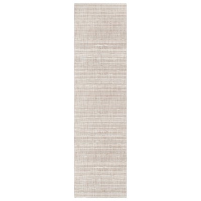 Berno Lines Modern Runner Rug, 300x80cm, Beige / Ivory