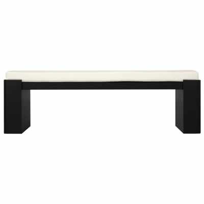Adelle Mindi Wood Bench, 160cm, Black