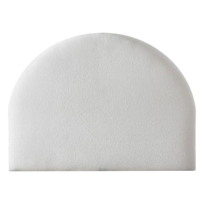 Posocco Boucle Fabric Bed Headboard, King, Bone