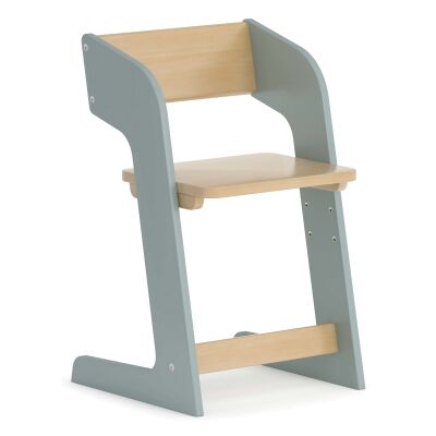 Boori Oslo Wooden Adjustable Study Chair, Blueberry / Almond