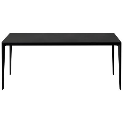 BK Ciandre Innovation S Commercial Grade Indoor / Outdoor Minimalist Dining Table, 180cm, Black