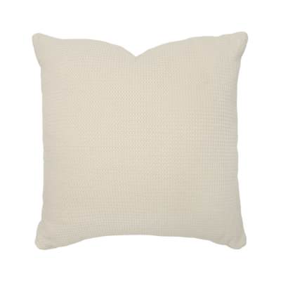 Bambury Milo Cotton Waffle Scatter Cushion, Stone