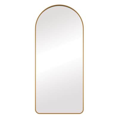 Henry Metal Frame Arched Wall / Cheval Mirror, 180cm, Gold