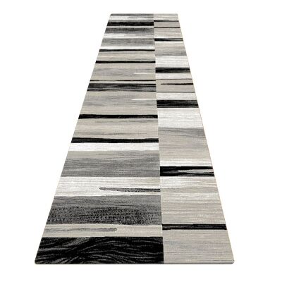 Seattle Nouvel Modern Runner Rug, 80x300cm, Grey