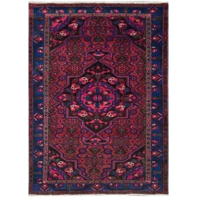 One of A Kind Ahmed Hand Knotted Wool Persian Rug, 211x136cm 