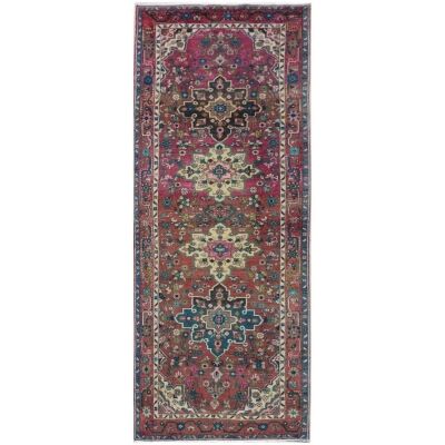 One of A Kind Eman Hand Knotted Wool Persian Runner Rug, 288x105cm