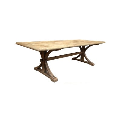 Brussels Reclaimed Elm Timber Dining Table, 200cm, Natural