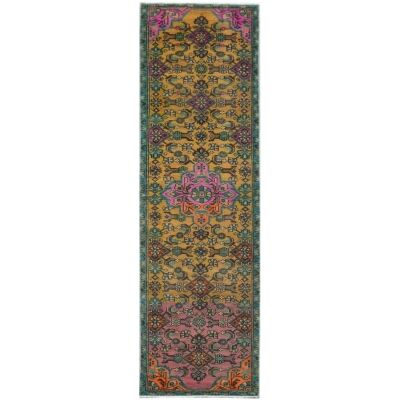 One of A Kind Salazar Hand Knotted Wool Persian Runner Rug, 287x74cm