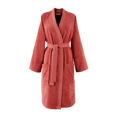 Lacoste Defile Organic Cotton Bath Robe, Large, Sierra