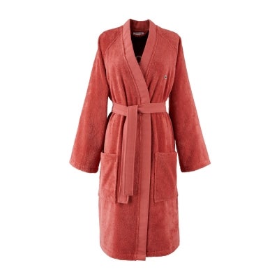 Lacoste Defile Organic Cotton Bath Robe, X-Small, Sierra