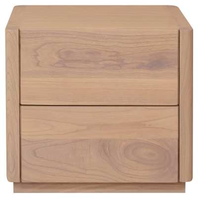 Gatsby Mindi Wood Bedside Table, Natural