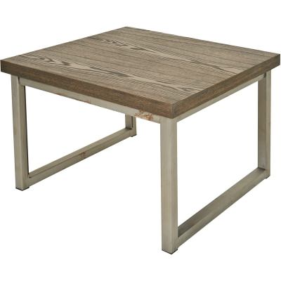 Seneca Wood & Steel Side Table
