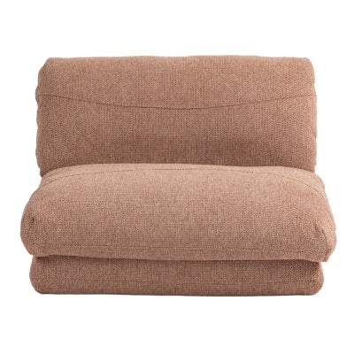 Bubble Fabric Fold Out Sofa Bed, Long Single, Blush