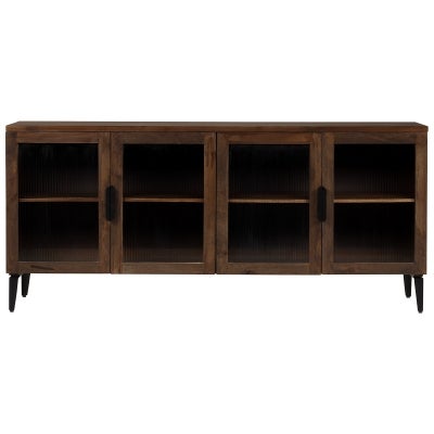 Odense Mango Wood 4 Door Buffet Table, 180cm
