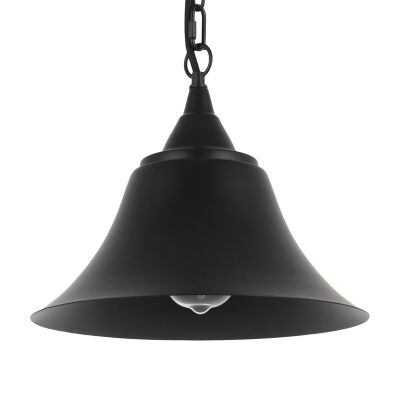 Barnard Metal Farmhouse Pendant Light, Black