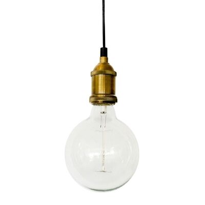 Jamison Industrial Bare Pendant Fitting, Brass