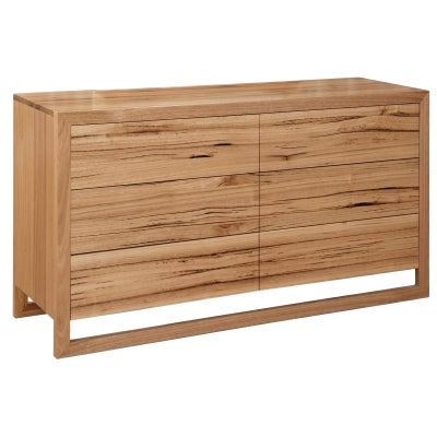 Velrosa Mountain Ash Timber 6 Drawer Dresser