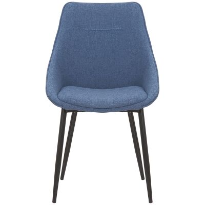 Bellagio Fabric Dining Chair, Blue