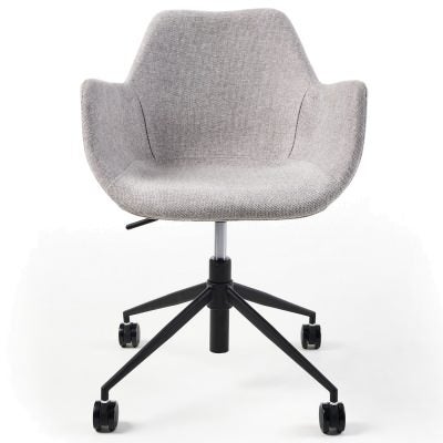 Bilby Fabric Office Chair, Soft Grey