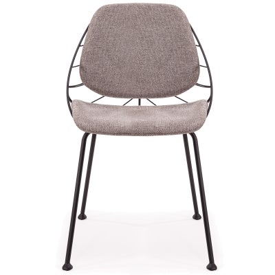 Belfast Metal& Fabric Dining Chair, Taupe