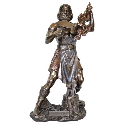 Veronese Cold Cast Bronze Coated Greek Mythology Figurine, Hephaestus