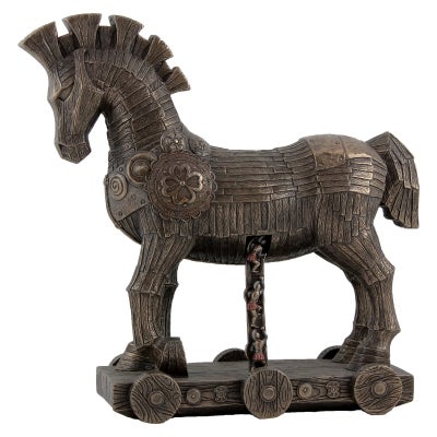 Veronese Cold Cast Bronze Coated Figurine, The Trojan Horse