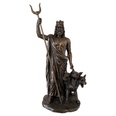 Veronese Cold Cast Bronze Coated Greek Mythology Figurine, Hades