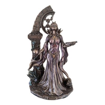 Veronese Cold Cast Bronze Coated Mythology Figurine, Aradia