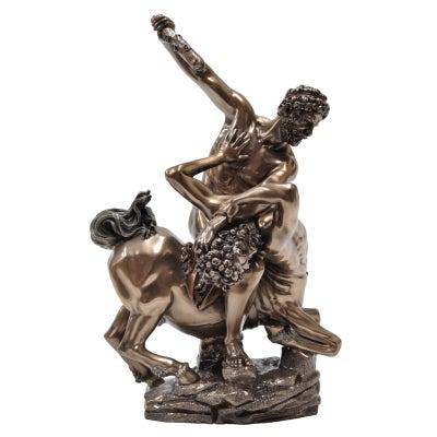 Veronese Cold Cast Bronze Coated Figurine, Giovanni Bologna's Hercules & Nessus