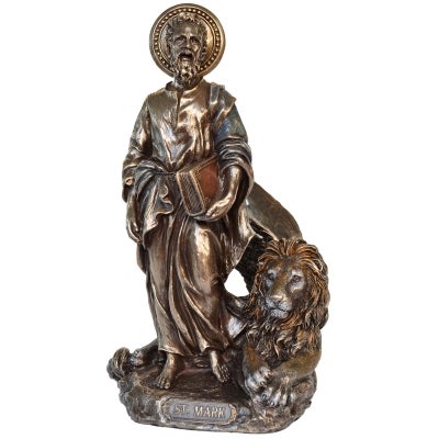 Veronese Cold Cast Bronze Coated Figurine, St Mark