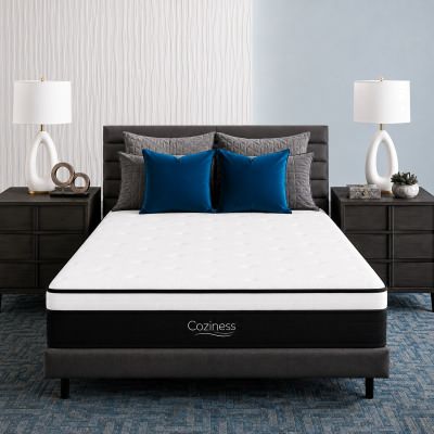 Coziness C002 Boxed Euro Top Pocket Spring Soft Mattress, King Single