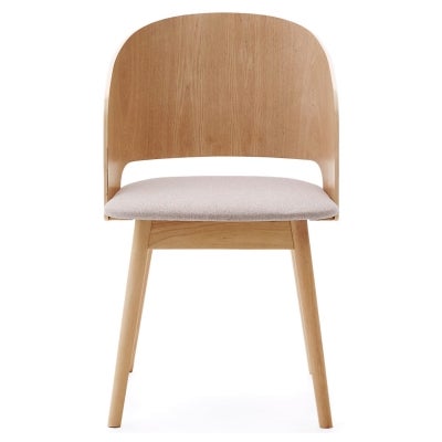 Givina Wooden Dining Armchair, Natural