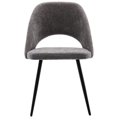 Croxton Fabric Dining Chair, Set of 2, Light Grey