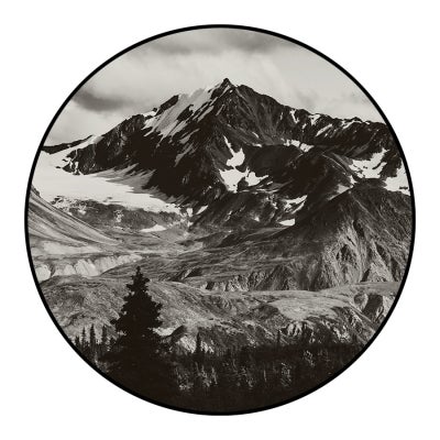 Dillon Framed Glossy Surface Wall Art Print, Mountain Landscape, 100cm
