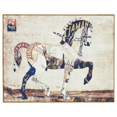 Kerr Framed Canvas Wall Art, Regal Horse, 136cm