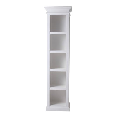 Halifax Solid Mahogany Timber Slim Book Shelf