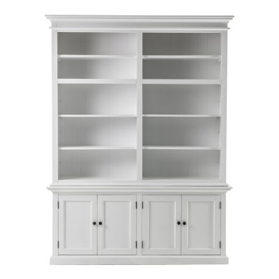 Halifax Solid Mahogany Timber Double Hutch Bookcase