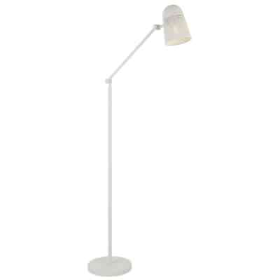 Cadena Iron Adjustable Floor Lamp, White